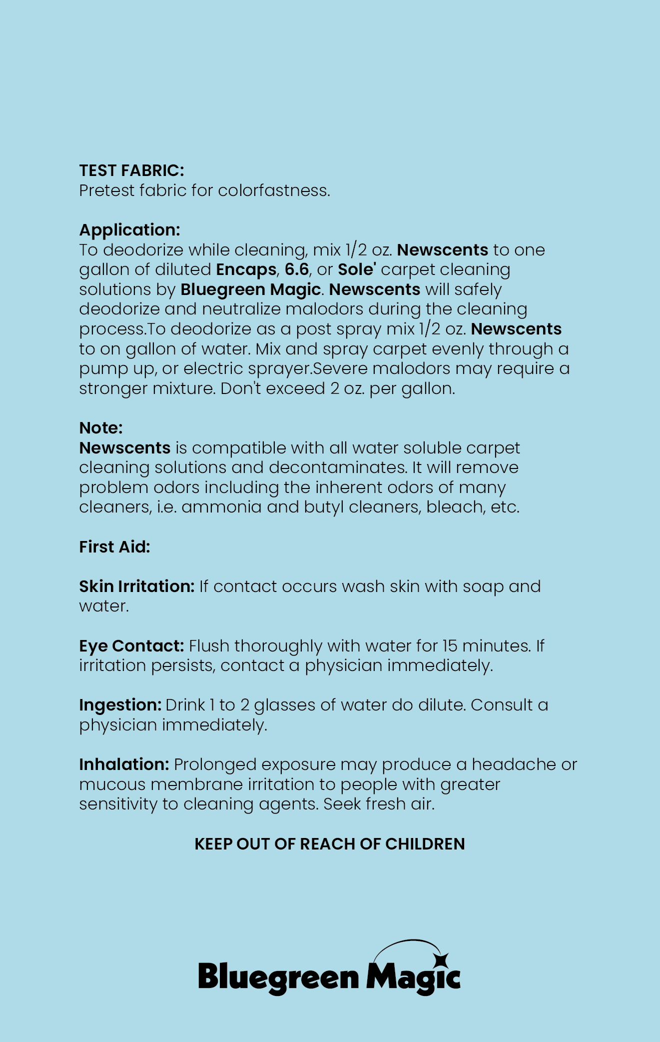 Newscents Premium Carpet Deodorizer
